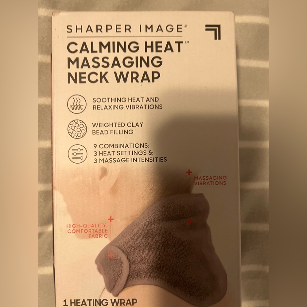 Calming heat neck massage wrap for your tense moments